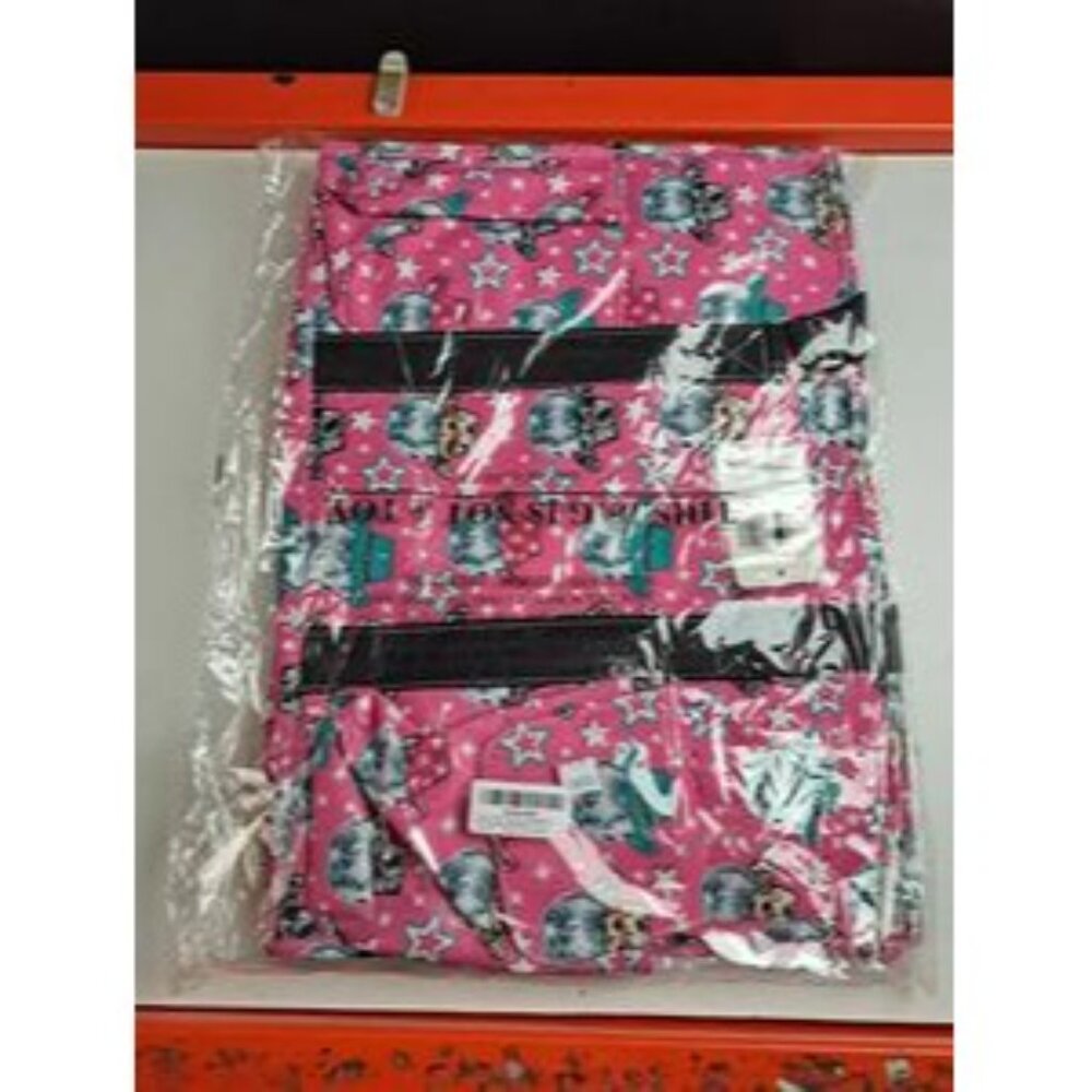 Western Disco Queen Utility Tote Bag Pink Multi-Pockets Black Straps Travel/Work - Picture 3 of 4